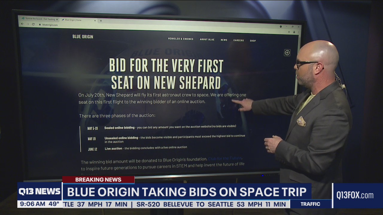Jeff Bezos' Blue Origin auctioning off seat on its first crewed spaceflight
