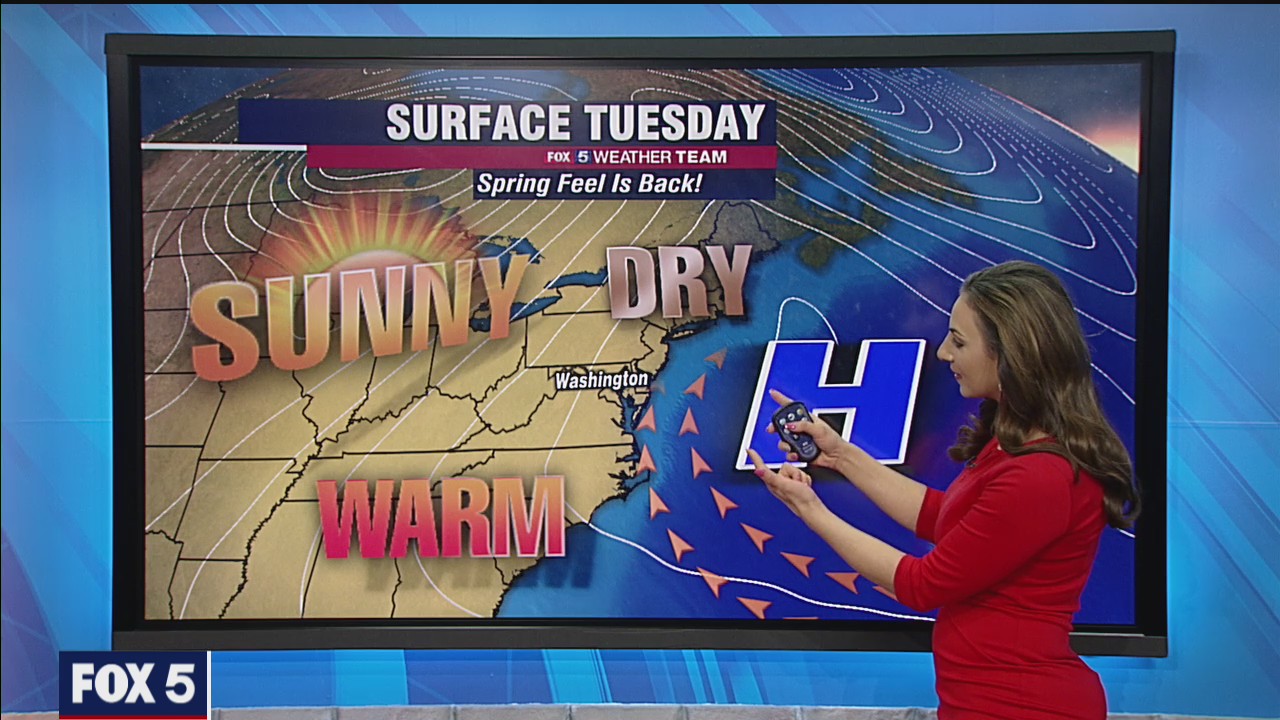 FOX 5 Weather forecast for Tuesday, March 30