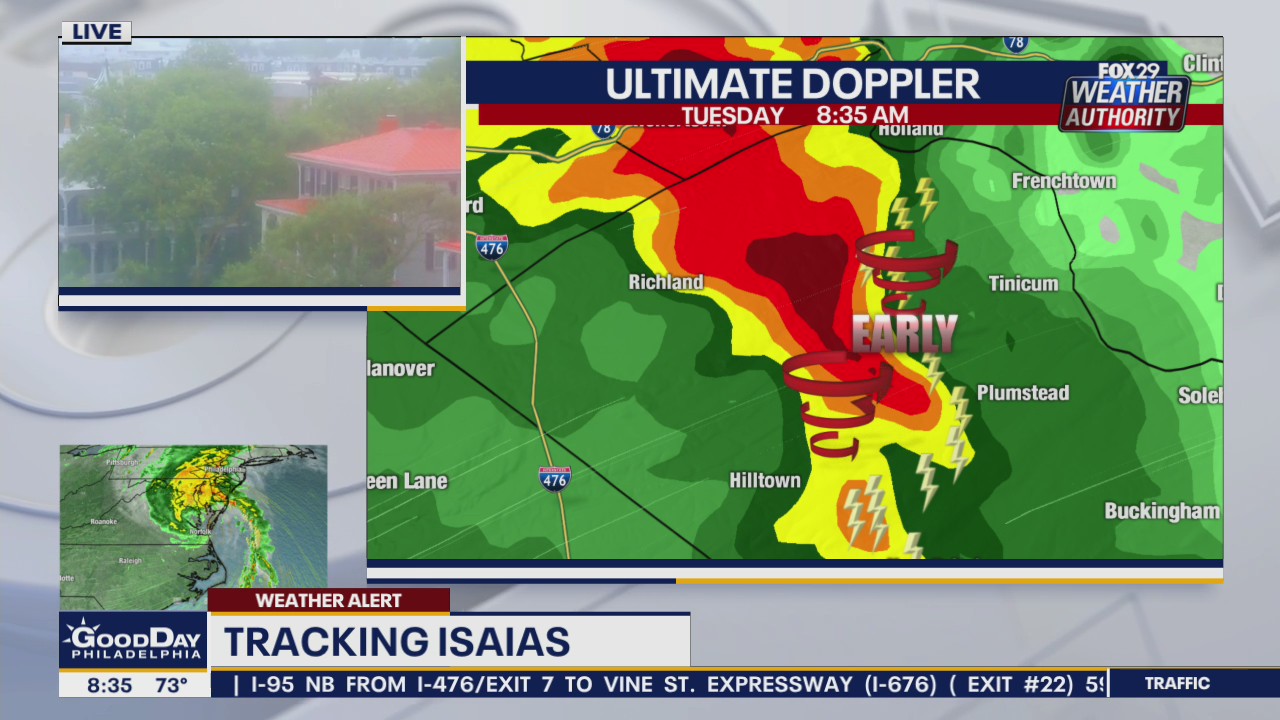 Tropical Storm Isaias brings heavy rain, multiple Tornado Warnings