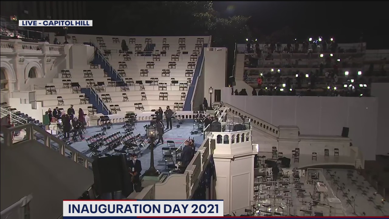 Socially distanced inauguration