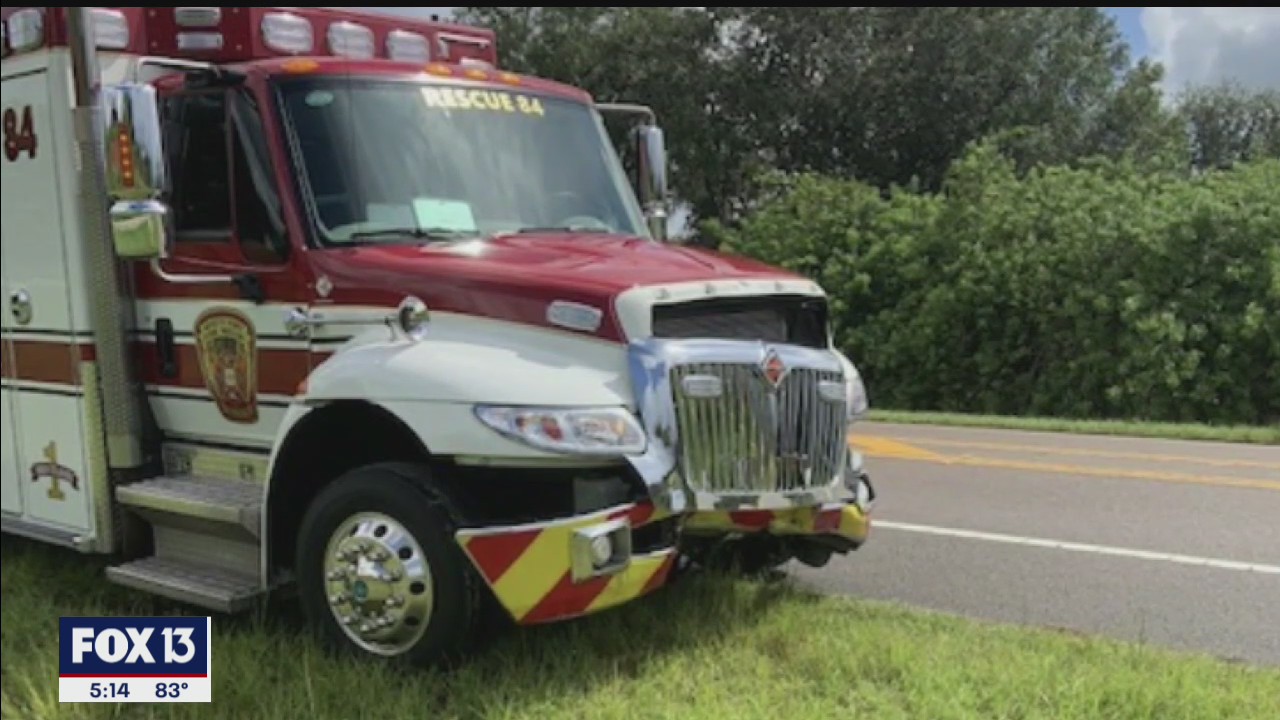 North Port EMS crew OK after head-on crash