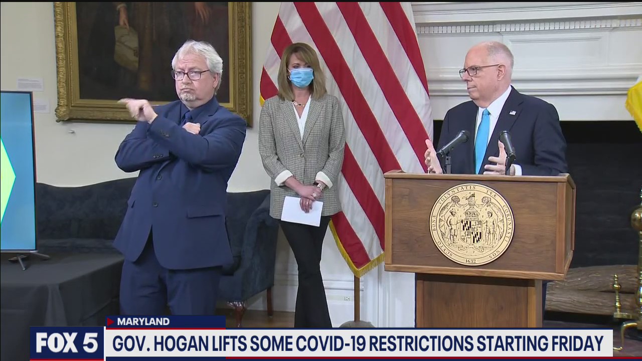 Maryland Governor Larry Hogan lifts more coronavirus restrictions
