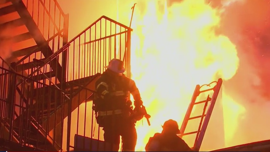 Resident, firefighter missing in blaze