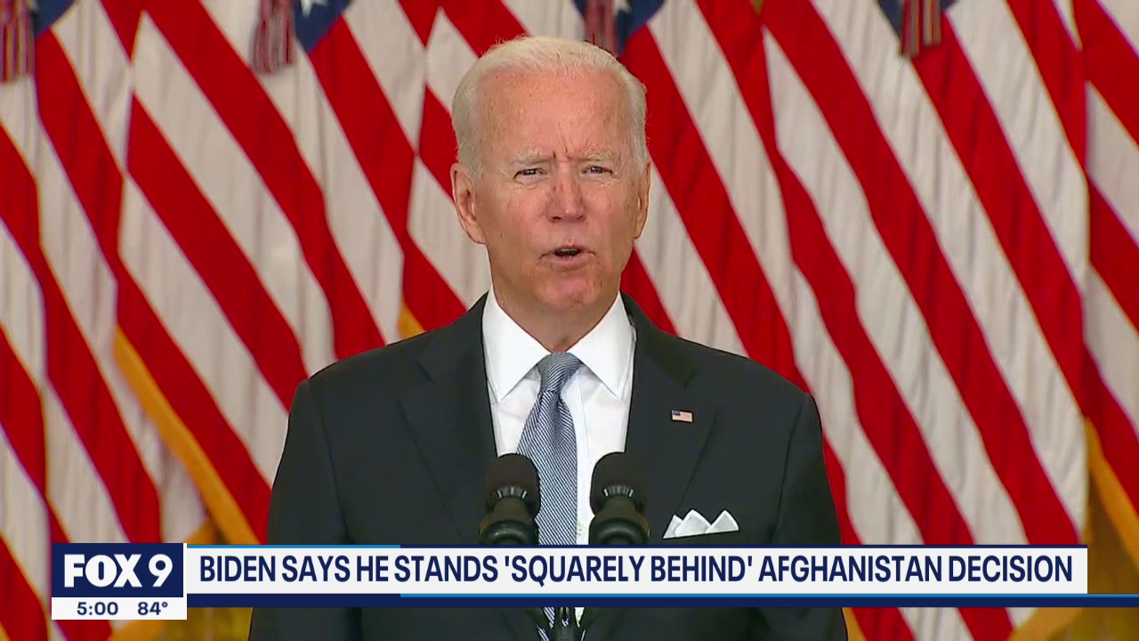 President Biden says he stands 'squarely behind' the Afghanistan decision