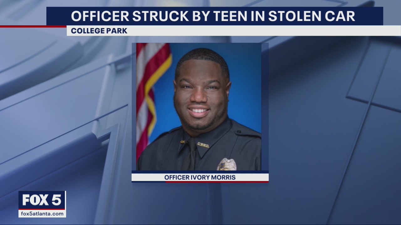 Officer recovering after being run over teenage car thief, police say
