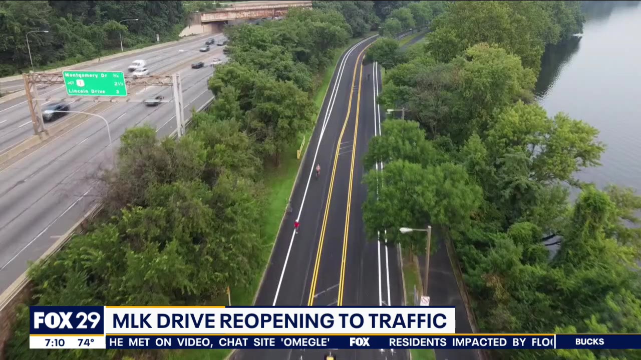 Martin Luther King Drive to reopen to vehicles Aug. 4, resume intermittent closures