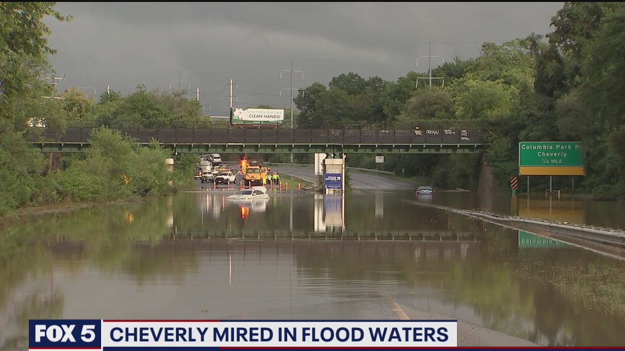 Cheverly mired in floodwaters