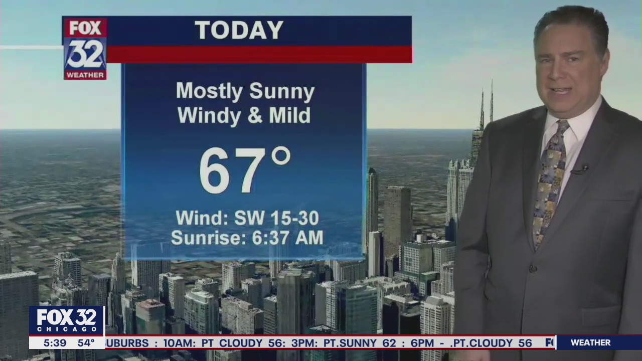 Morning forecast for Chicagoland on March 30th