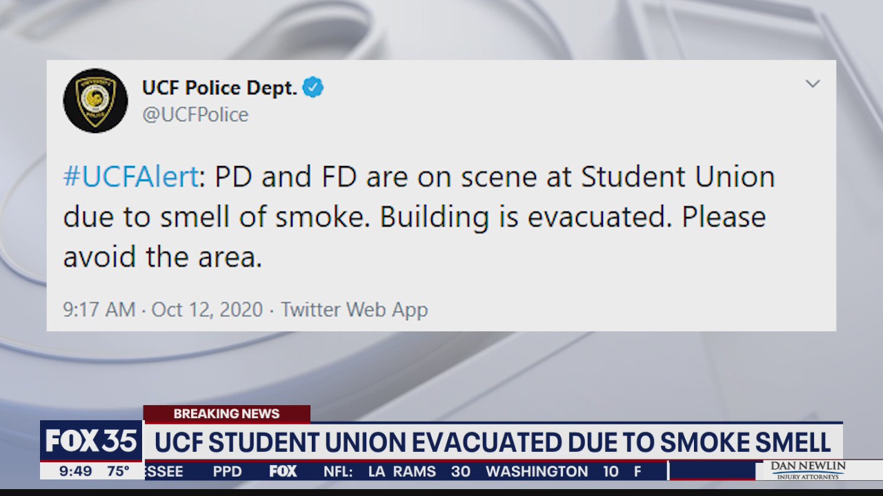 UCF Student Union evacuated due to smoke smell