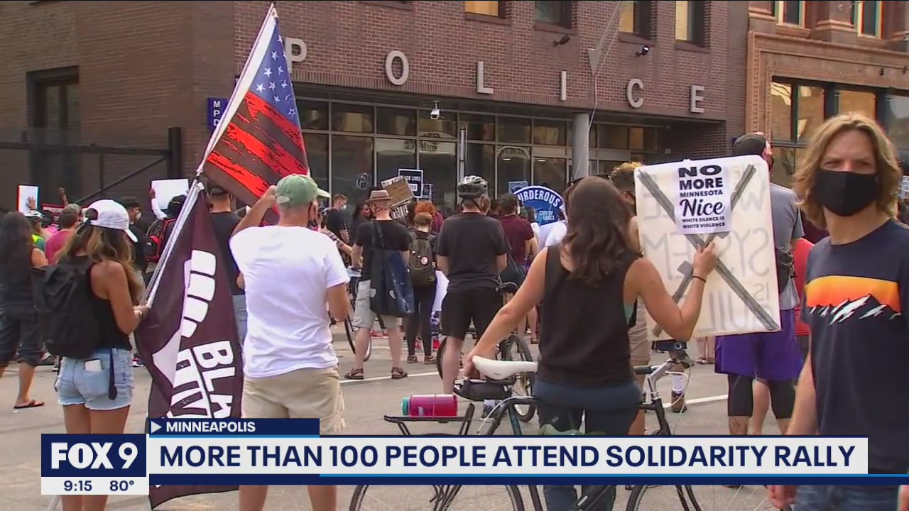 Hundreds attend rally in Minneapolis in solidarity with Jacob Blake after Wisconsin shooting