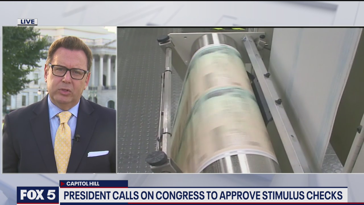 President calls on Congress to approve stimulus checks