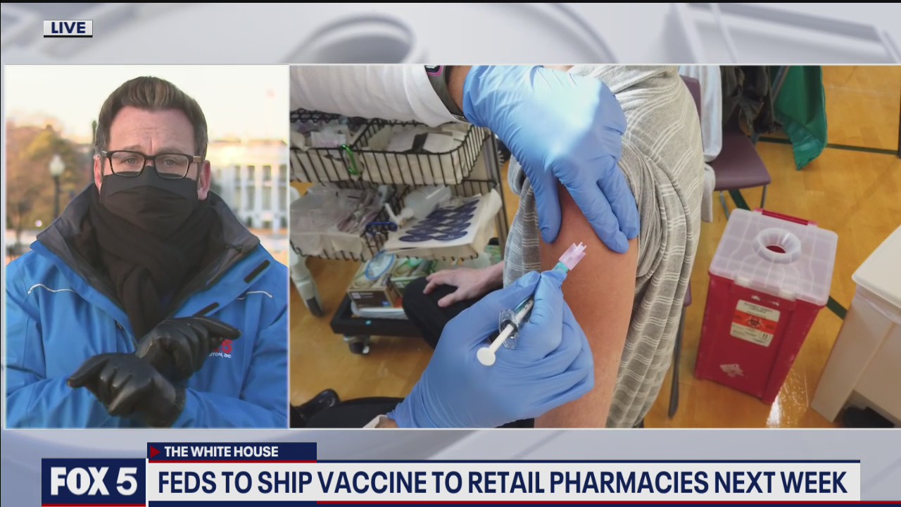 Feds to ship vaccine to retail pharmacies next week