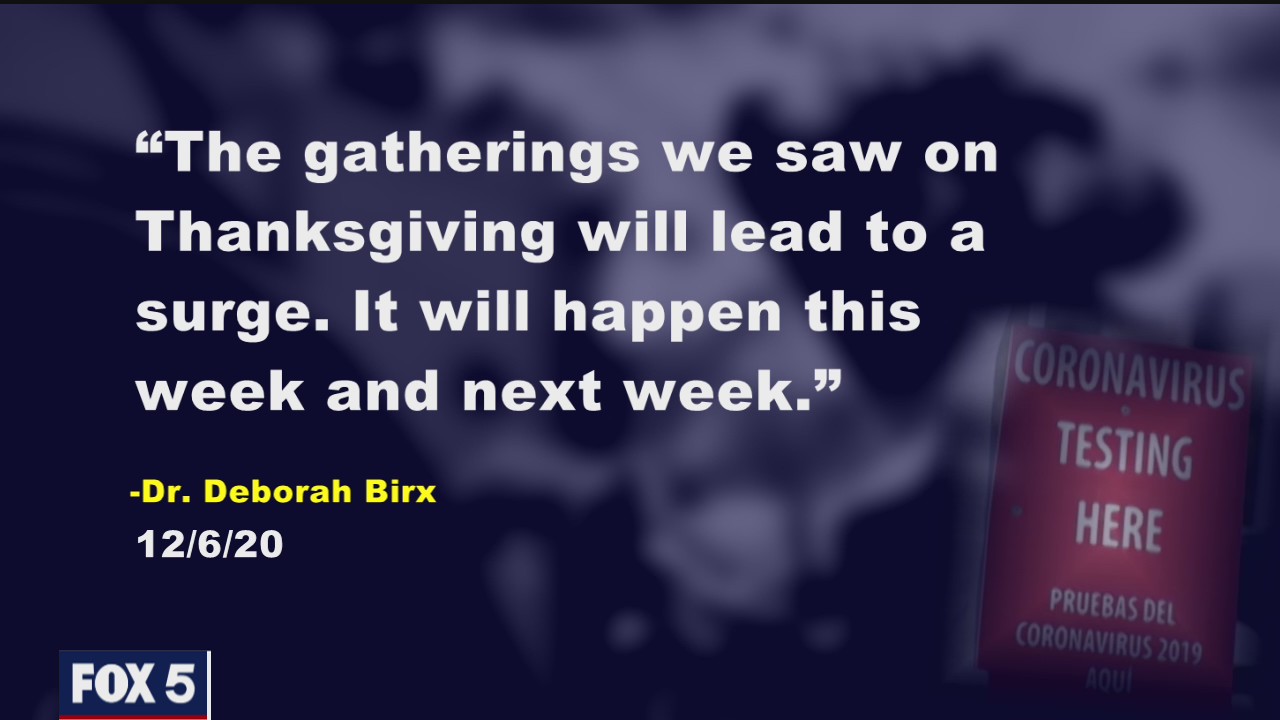 COVID cases stemming from Thanksgiving gatherings