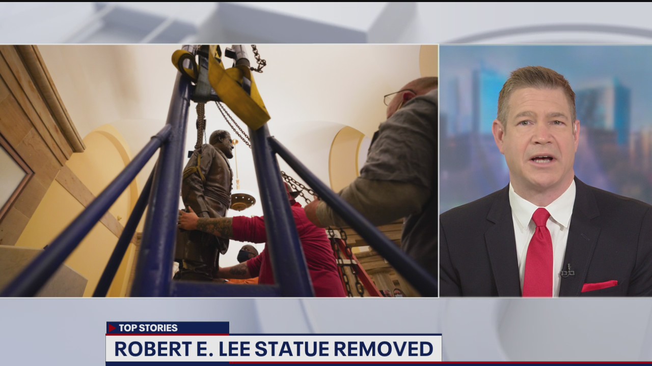 Robert E Lee statue removed from US capitol