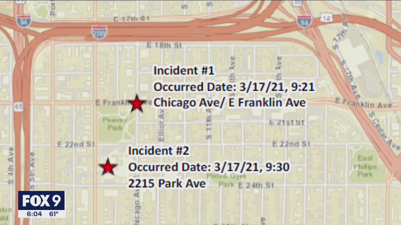 Police search for suspect connected to 3 Minneapolis stabbings