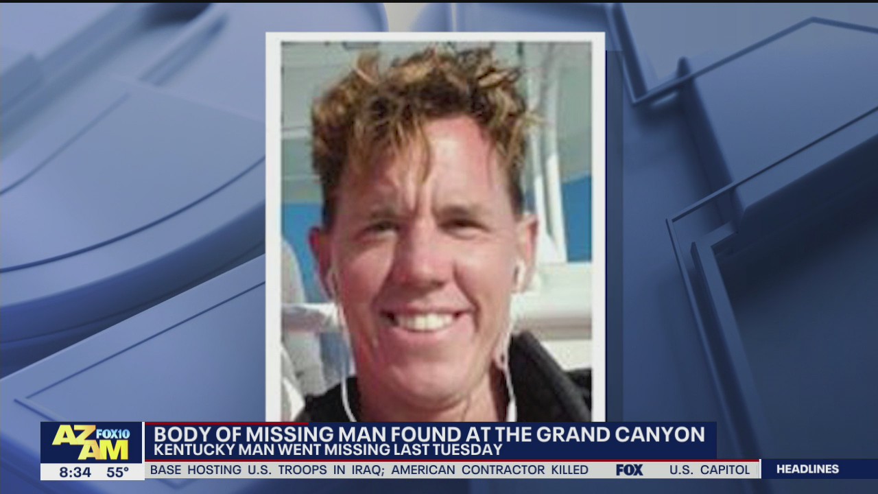 Body of missing man found at Grand Canyon