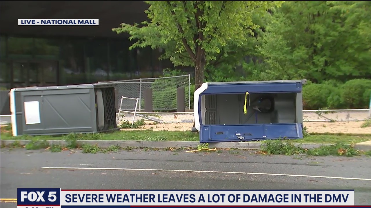 Severe weather leaves trail of damage around National Mall ahead of Fourth of July celebrations