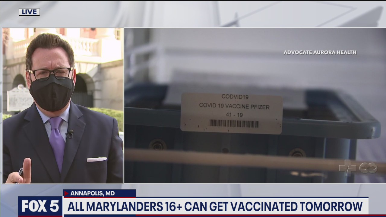 Maryland opening up vaccinations to more residents