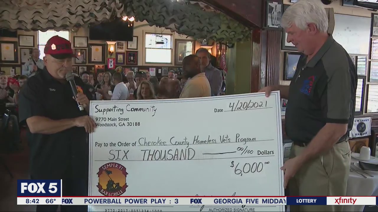 Woodstock restaurant raises money for homeless veterans
