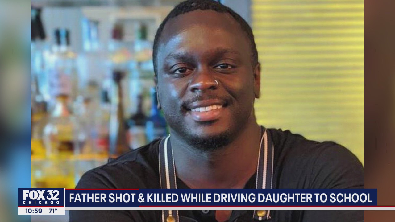 Chicago dad shot and killed while driving daughter to school