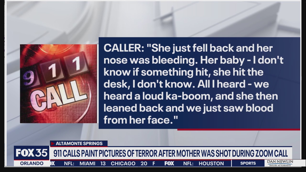 911 calls describe moments when mom was shot during Zoom call