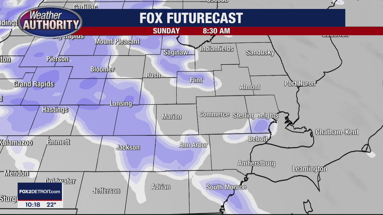 Snow Moving In Sunday