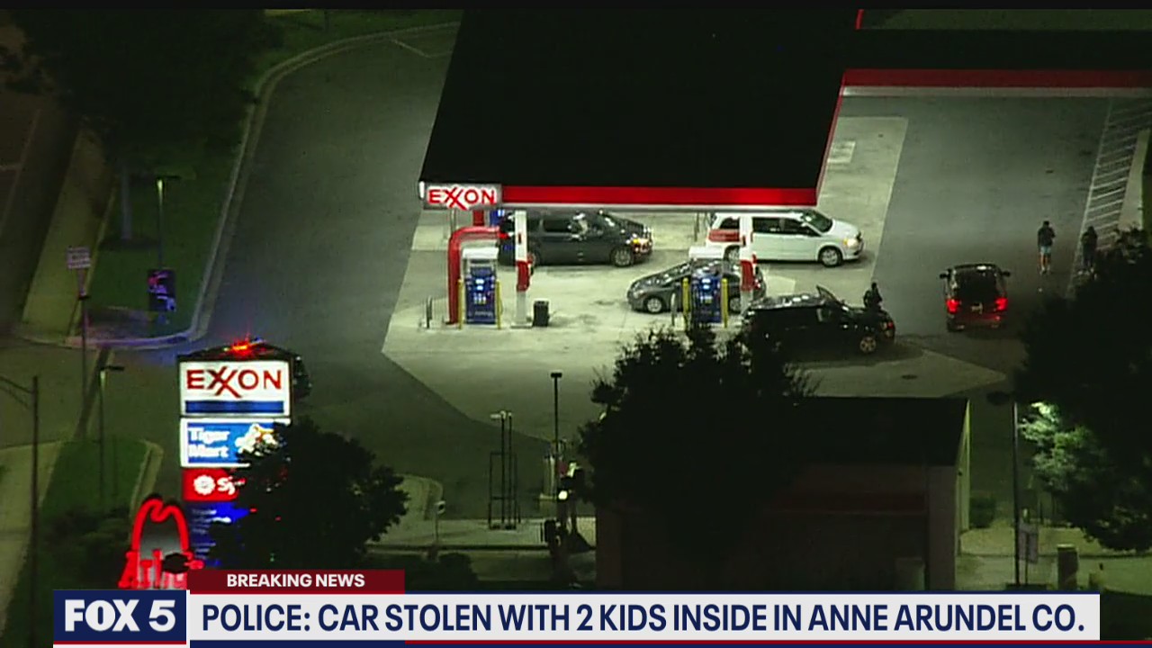 Police: Car stolen with 2 kids inside in Anne Arundel County