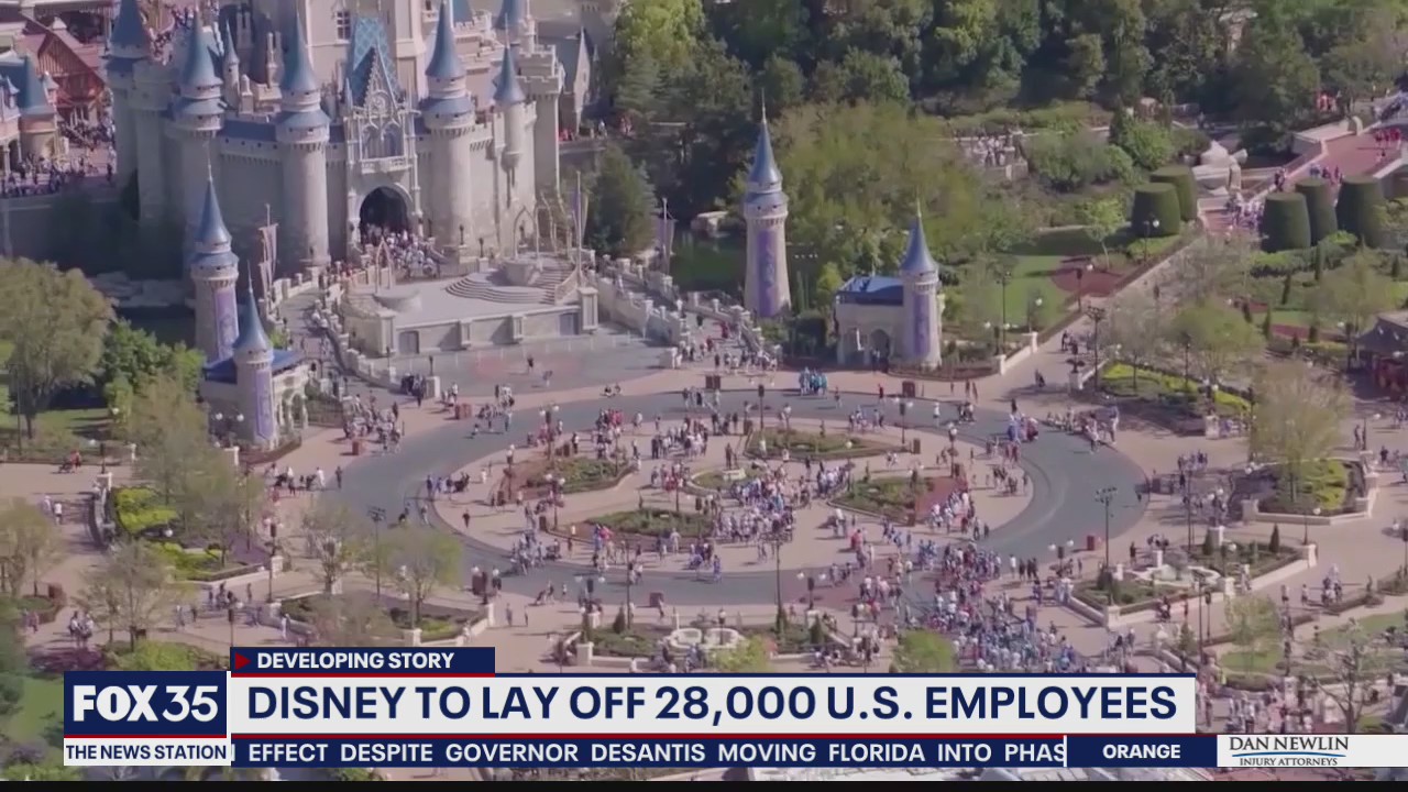 Disney to lay off 28,000 employees in Florida, California