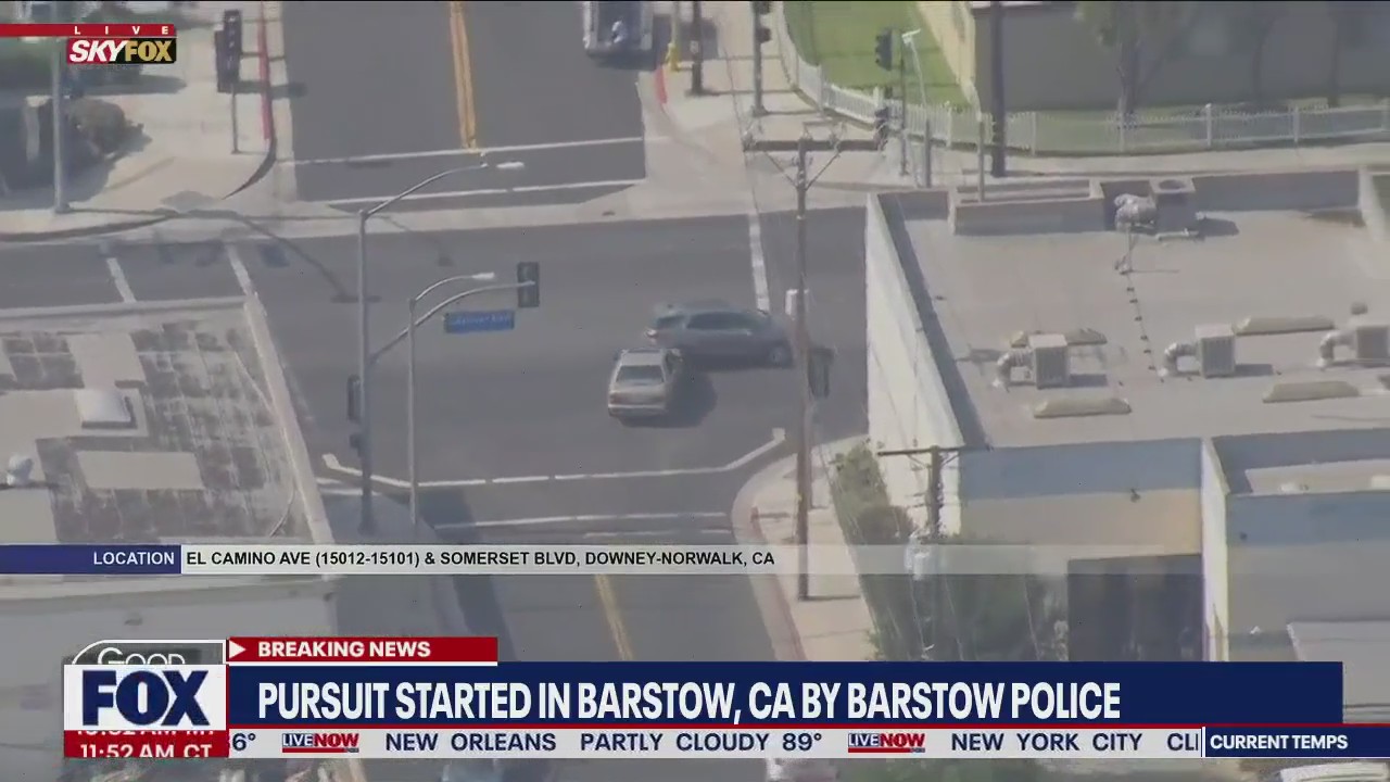 California police chase ends in Mercedes crashing into residential home I LiveNOW from FOX