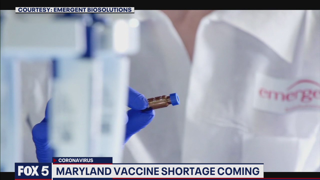 Vaccine shortage anticipated in Maryland
