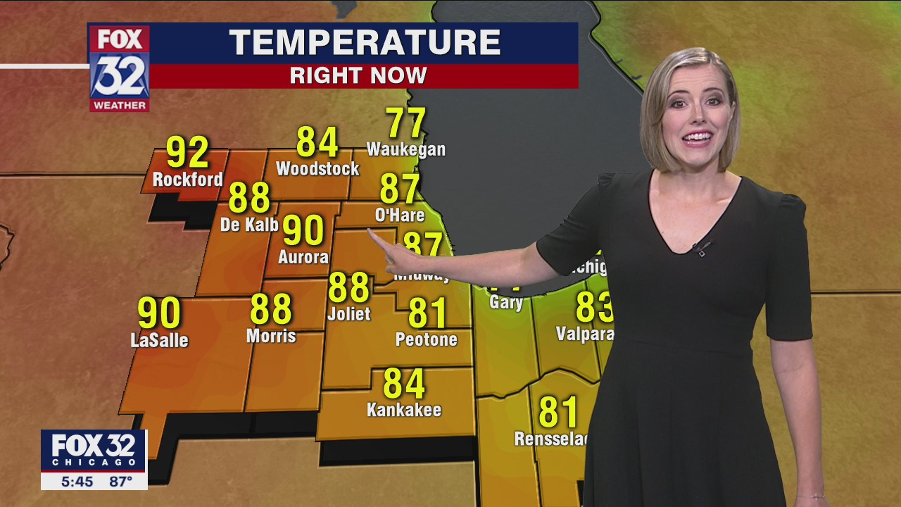6 p.m. forecast for Chicagoland on June 9