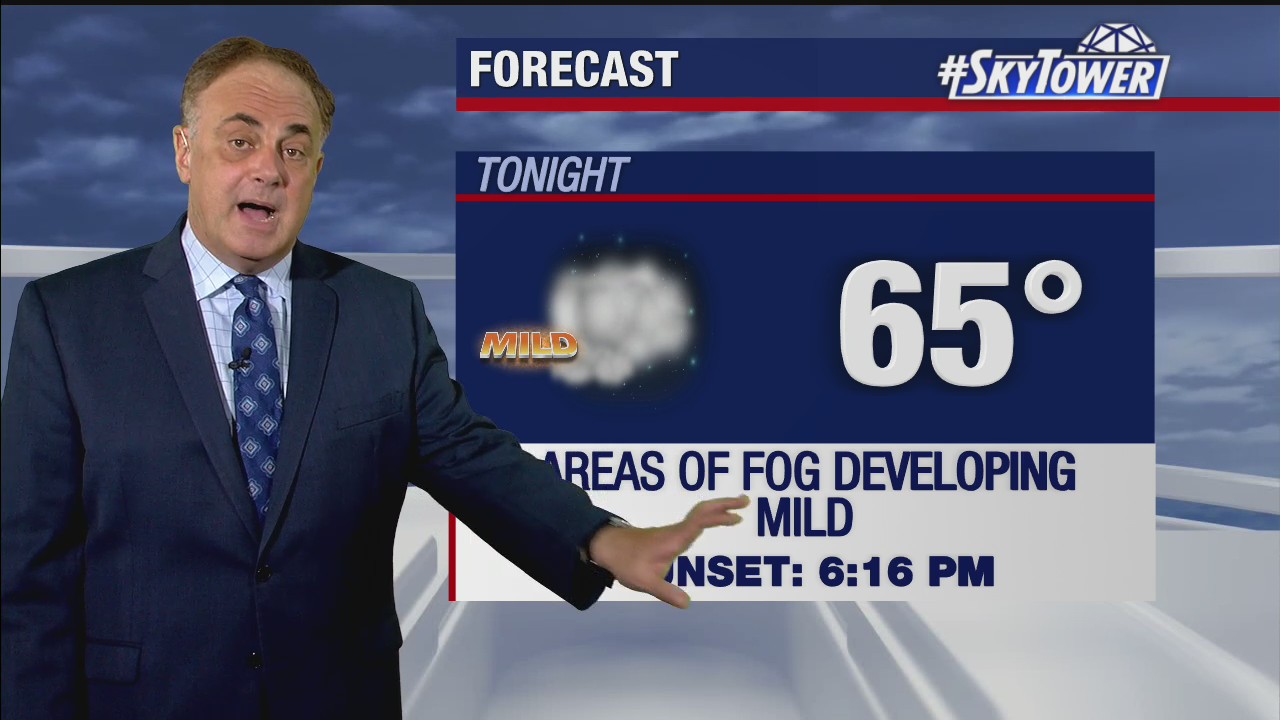 Monday evening weathercast