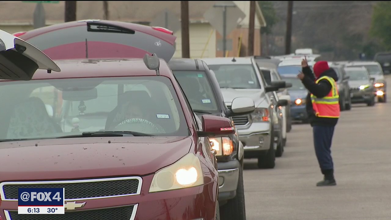 Cold, icy weather affecting food bank distributions across North Texas