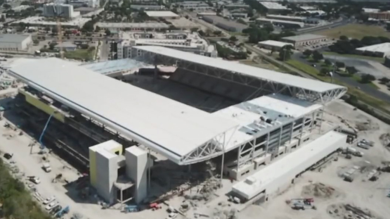 Austin FC Stadium beginning to take shape