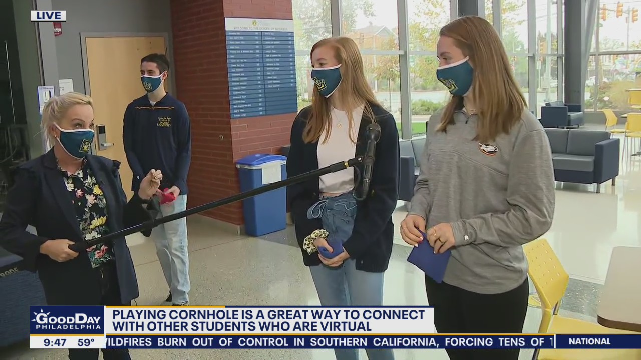 LaSalle University sets up cornhole team for students to connect virtually
