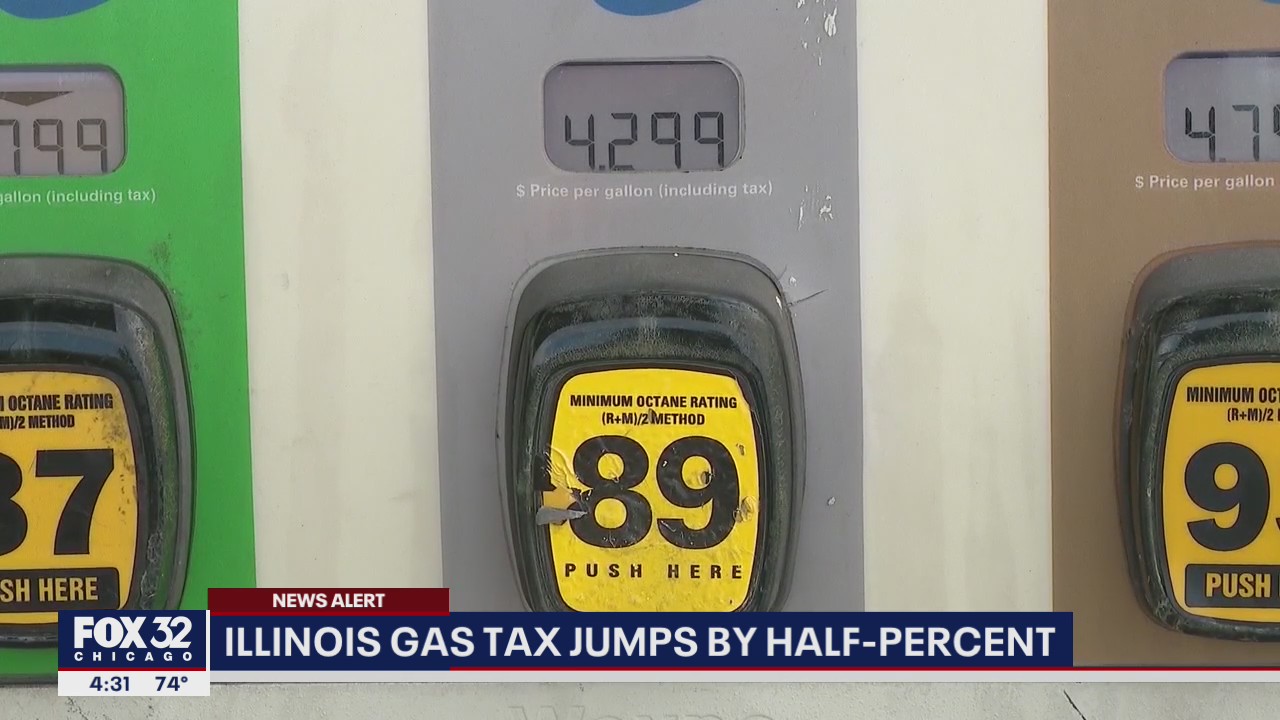Illinois gas taxes increase by half-percent