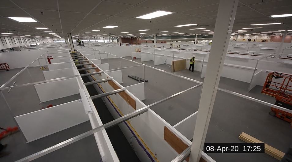 UK constructs temporary hospital to prepare for coronavirus patients