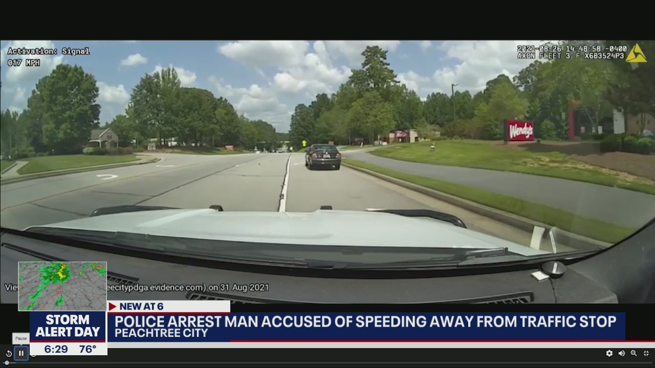 Police arrest man accused of speeding away from traffic stop