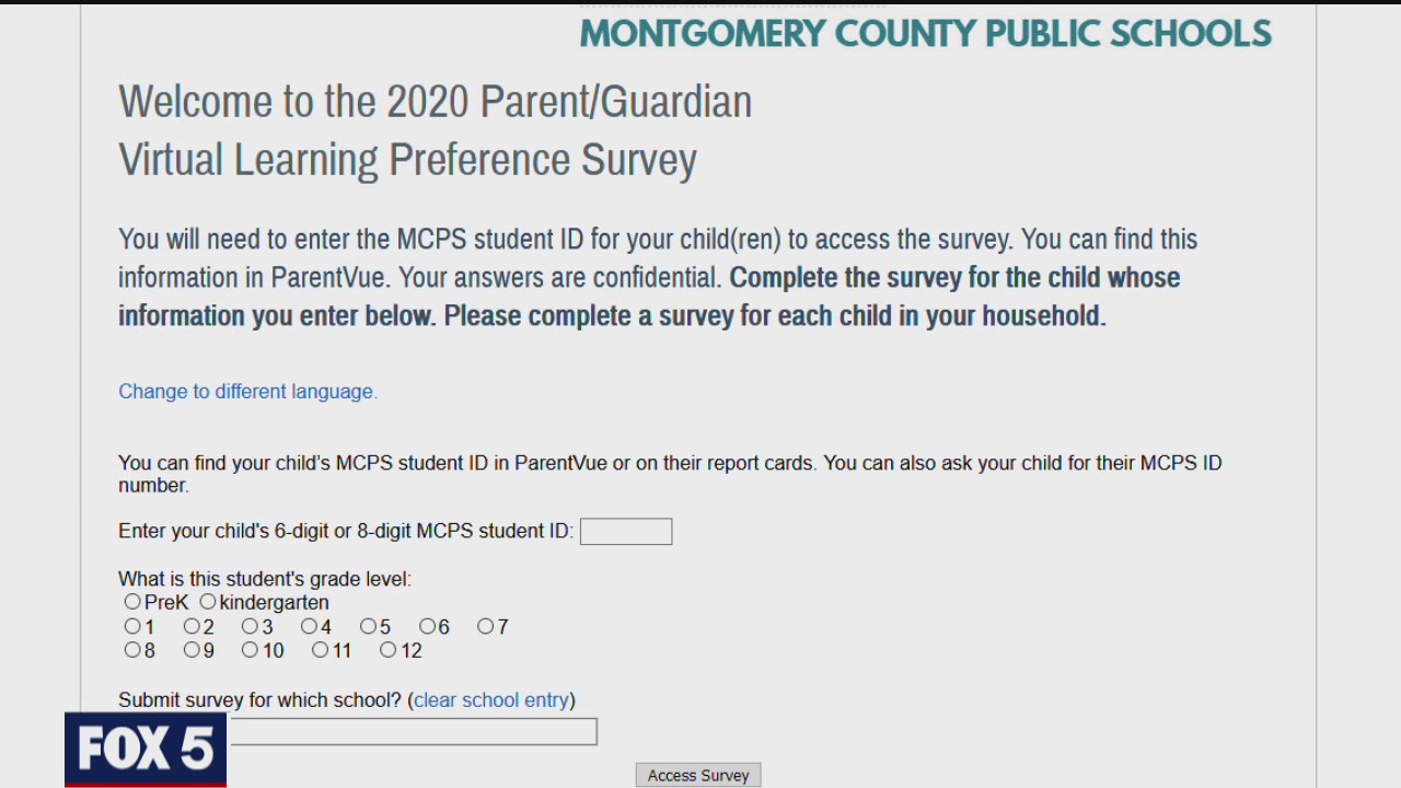 Confusion over MCPS parent survey