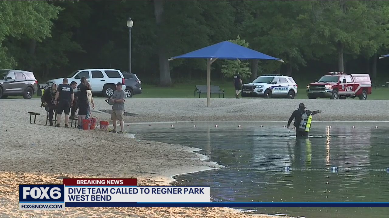 Dive team at Regner Park in West Bend