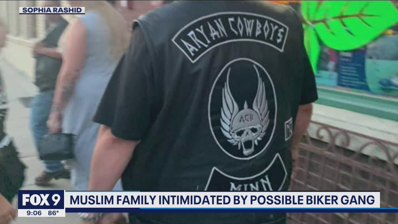 Dozens gather for rally in Stillwater, Minn. after incident involving Aryan Cowboys biker gang