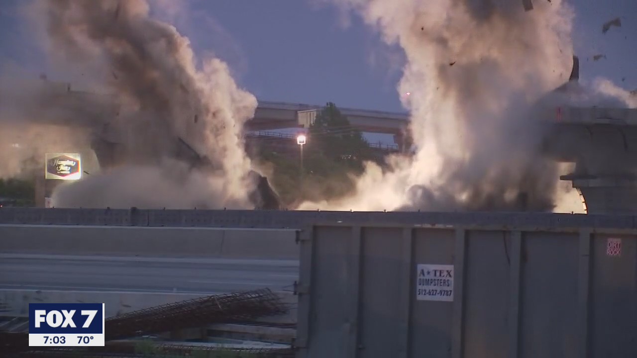 CAUGHT ON VIDEO: 183 flyover implosion