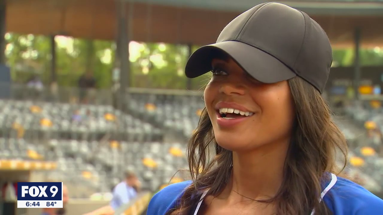 Michelle Young, the next Bachelorette and a native Minnesotan, spent the evening at CHS Field