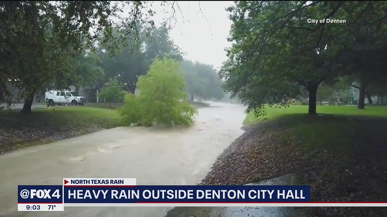 Strong storms bring heavy rain to Denton, Collin counties