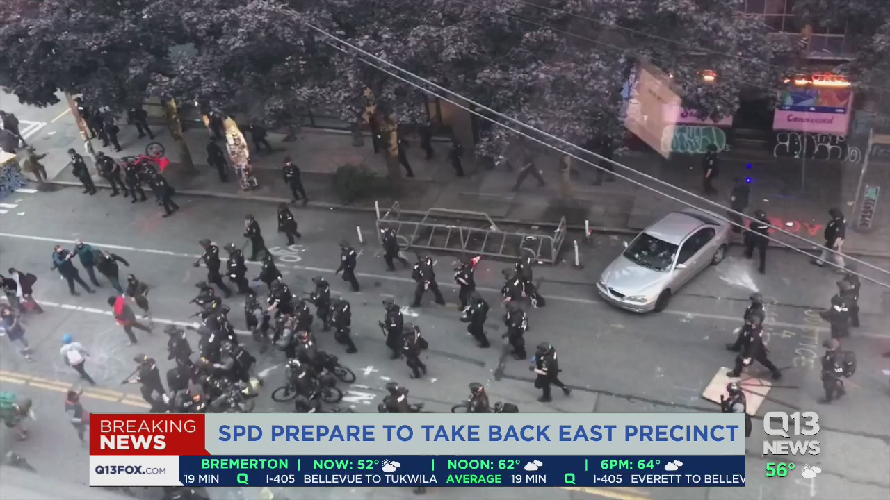 Eyewitness describes scene as Seattle cops clear CHOP, make arrests