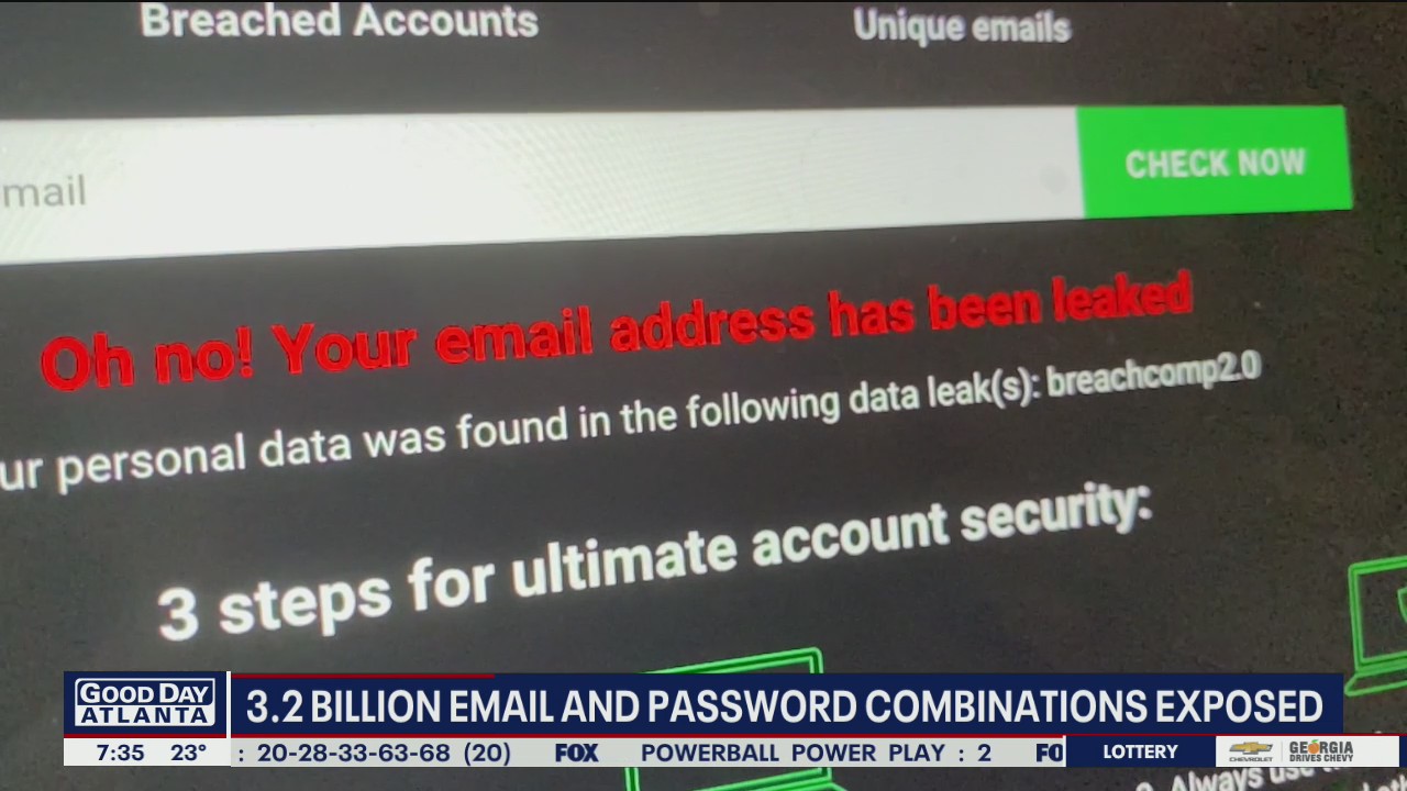 More than 3 billion passwords exposed in data breach