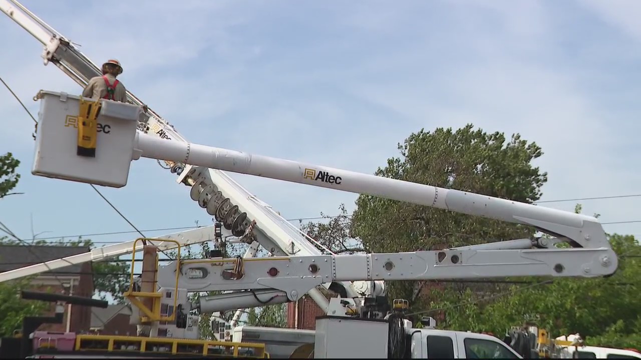 It could be days before everyone's power is restored, following heavy storms