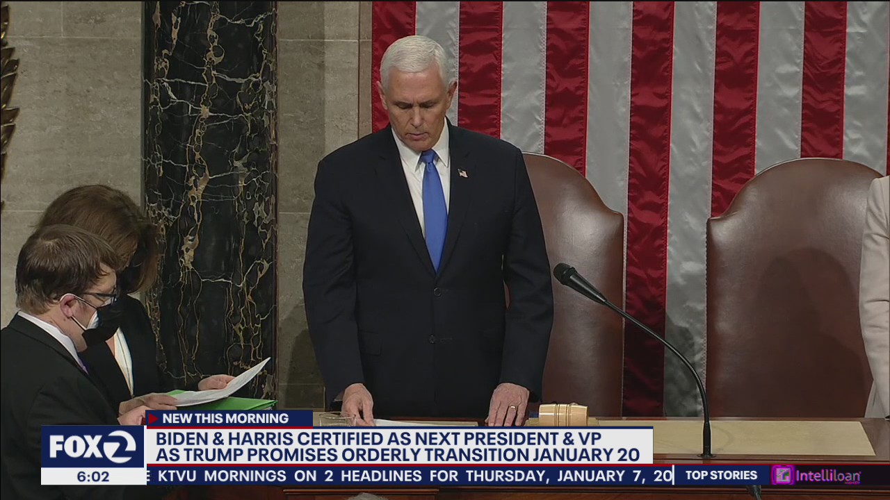Joe Biden certified as president