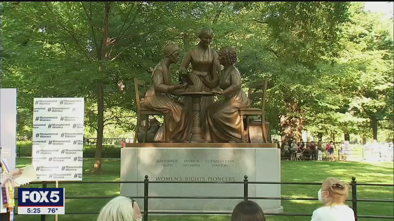 Central Park’s first statue of real women unveiled