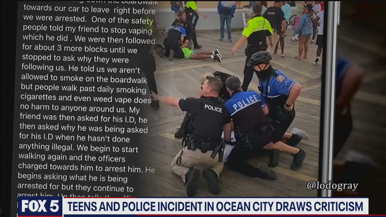 Ocean City police under fire after video of violent arrest surfaces